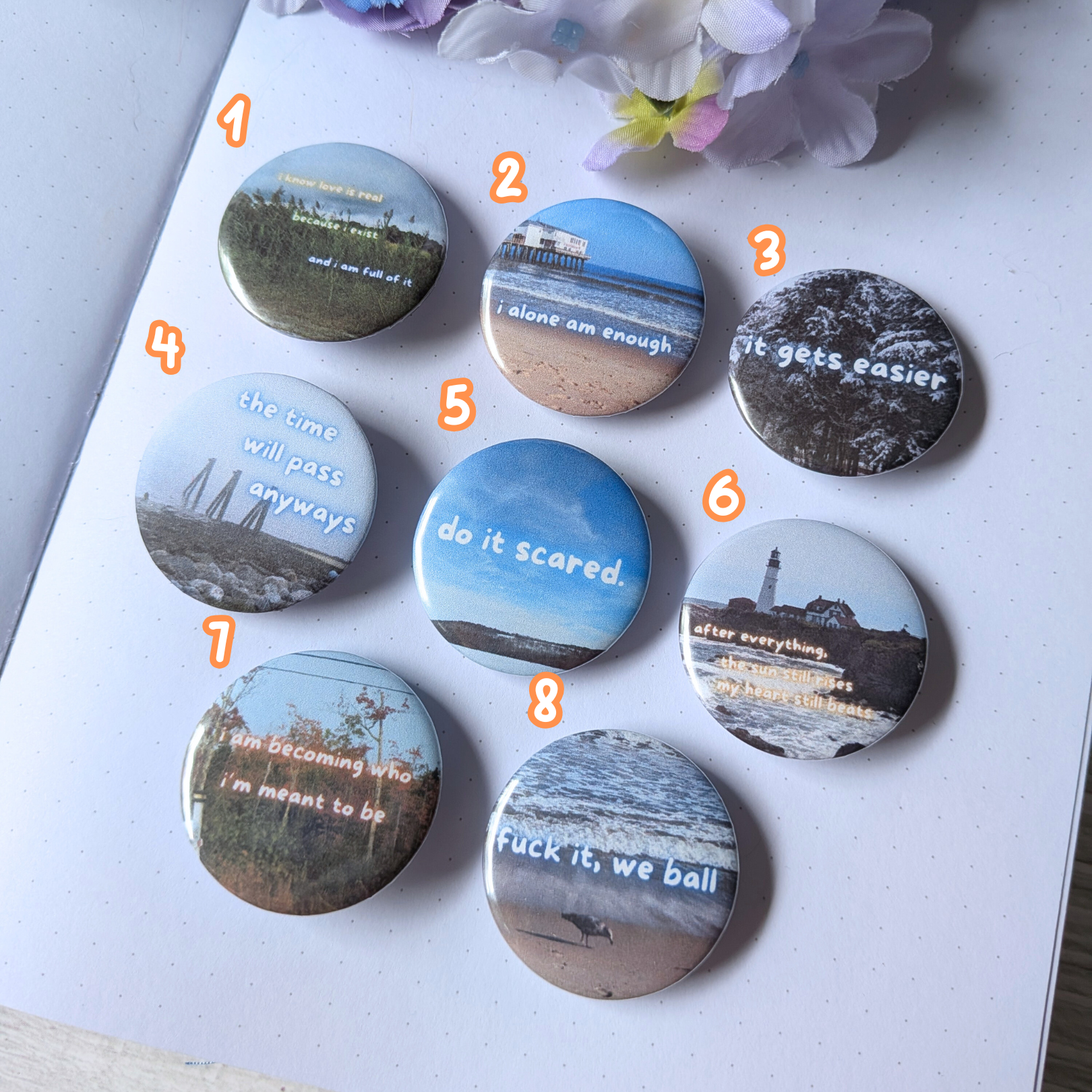 Hopecore Mini Buttons