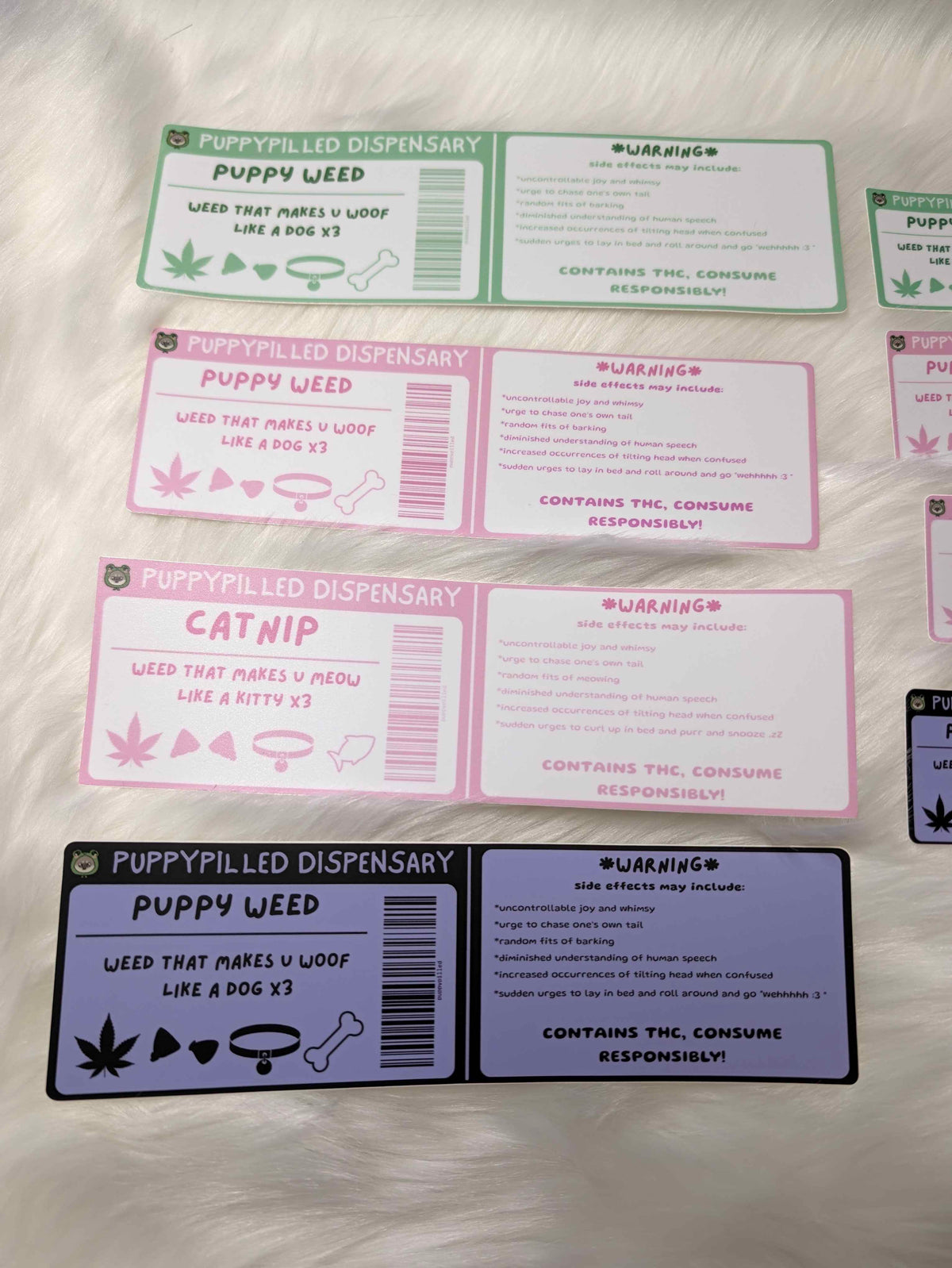 Stash Jar Label - puppypilled