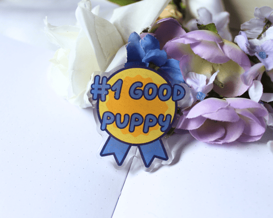 "1 Good Puppy" Acrylic Pin - puppypilled