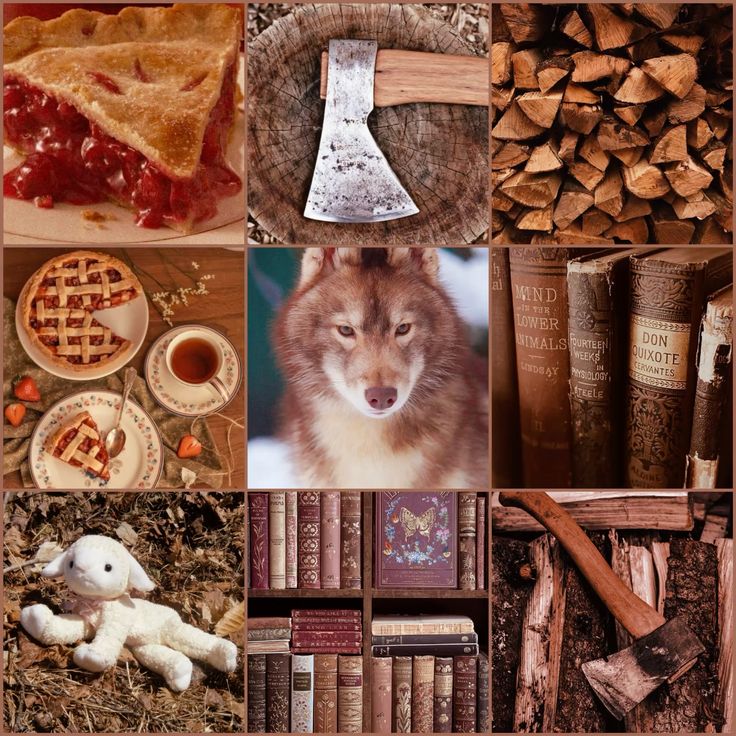 Cherry Pie Auburn Wolf Moodboard Ears