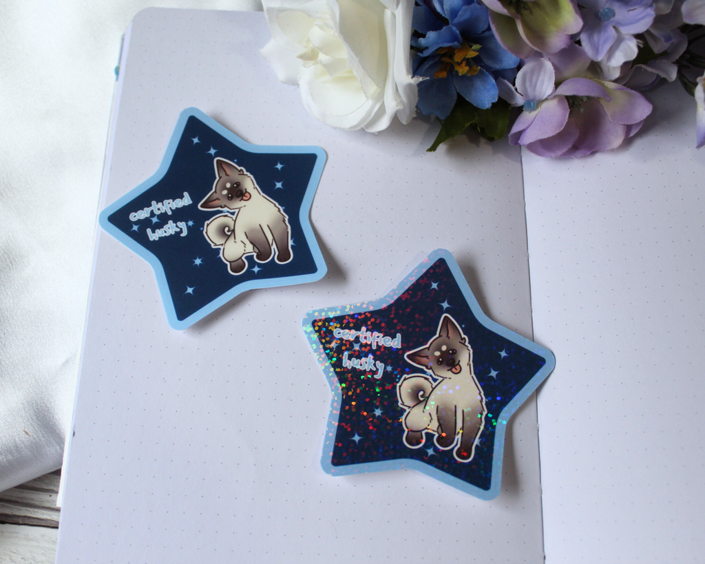 "Certified Husky" Sticker