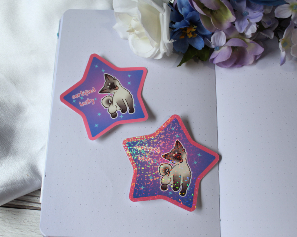 "Certified Husky" Sticker