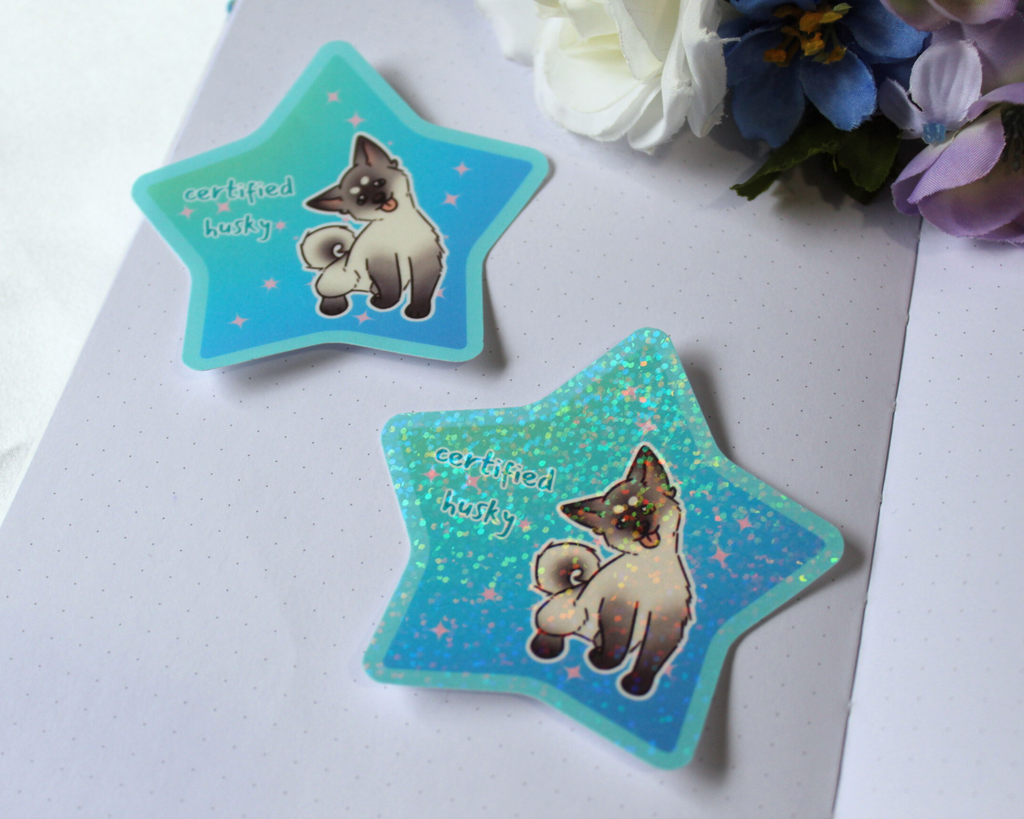 "Certified Husky" Sticker