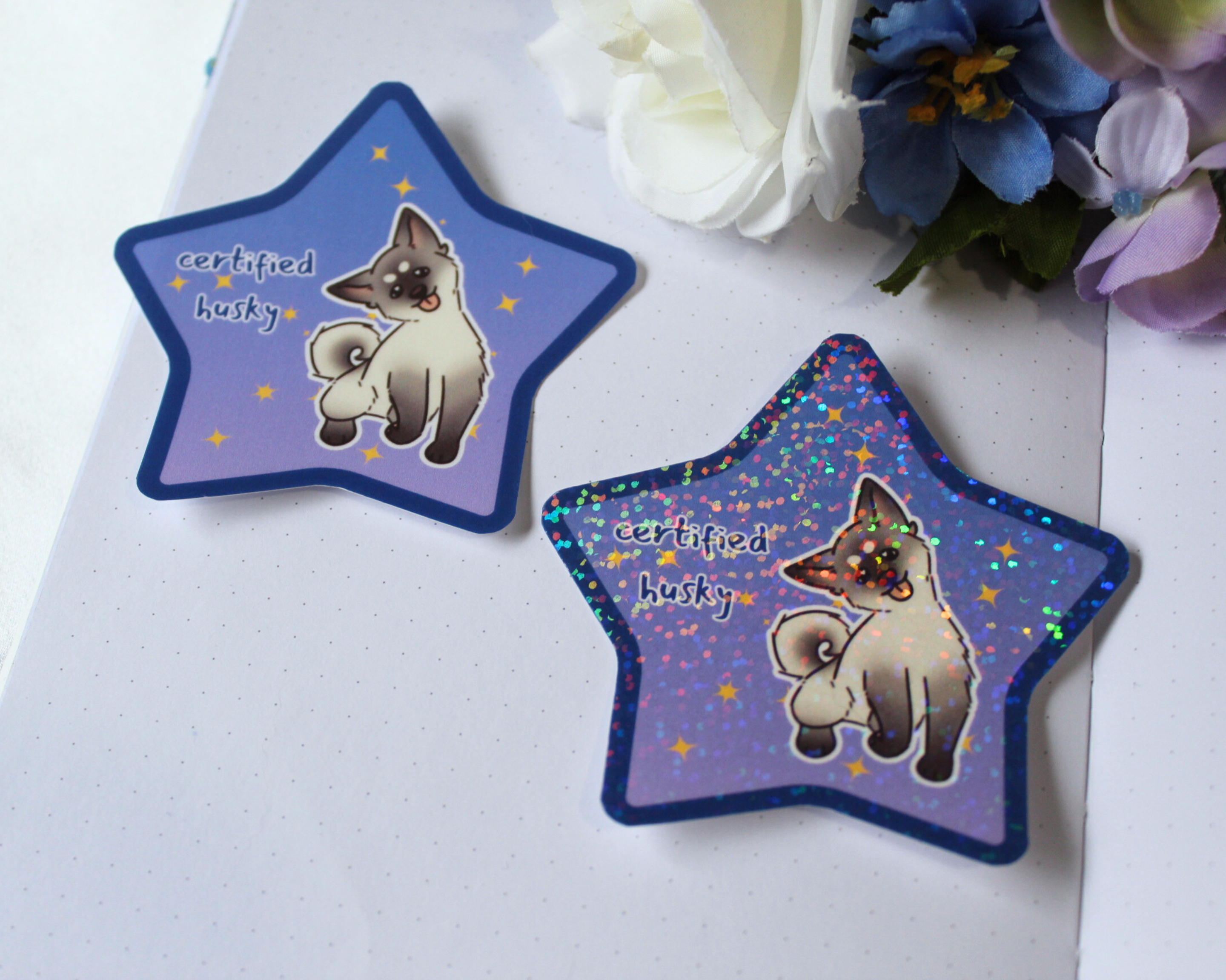 "Certified Husky" Sticker