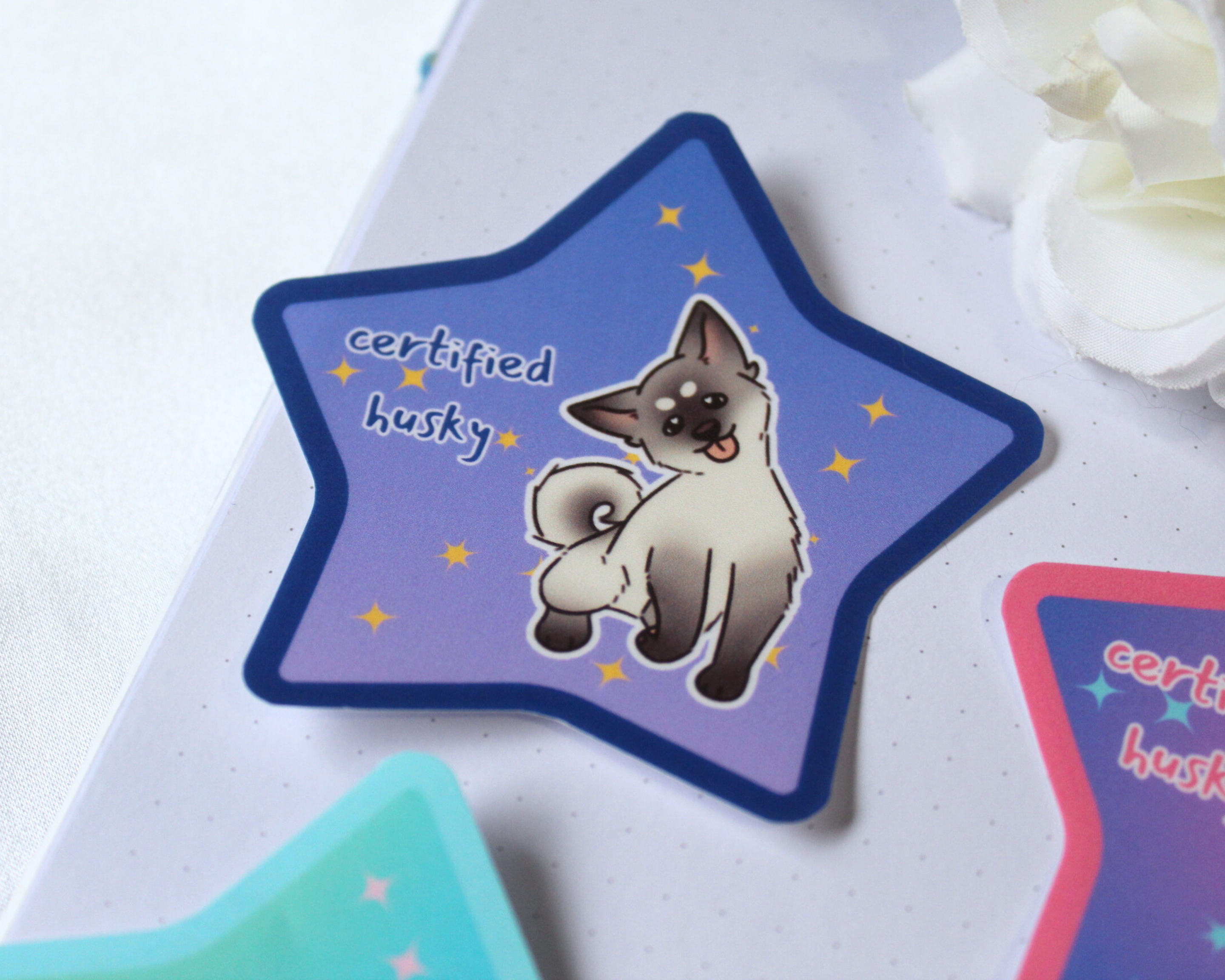"Certified Husky" Sticker