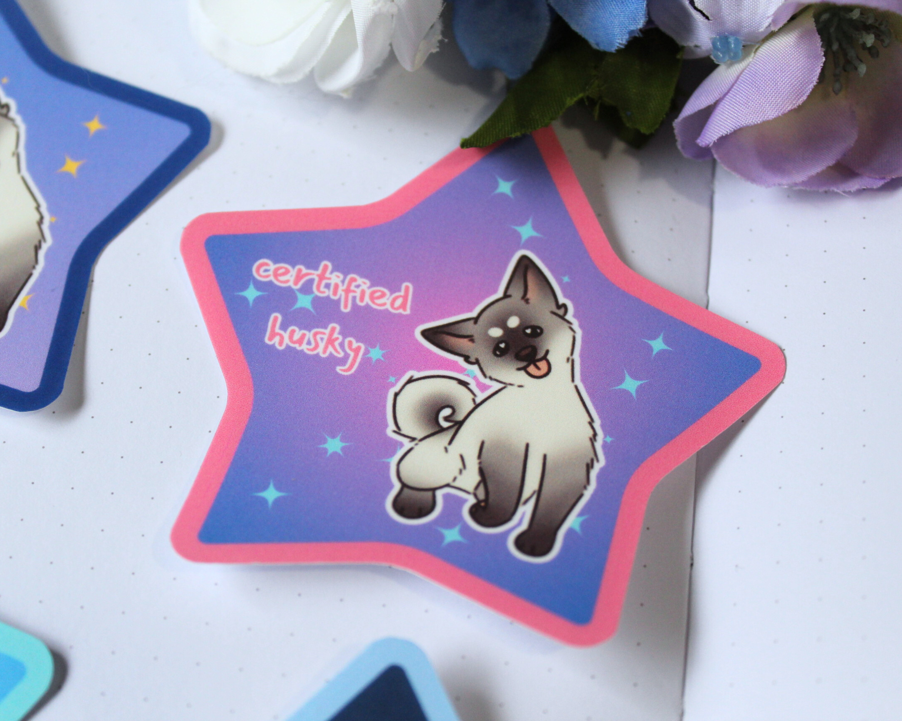 "Certified Husky" Sticker