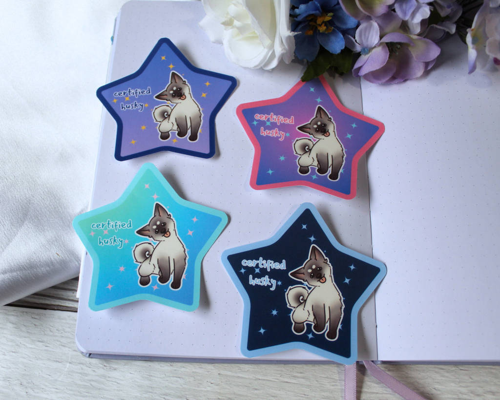 "Certified Husky" Sticker