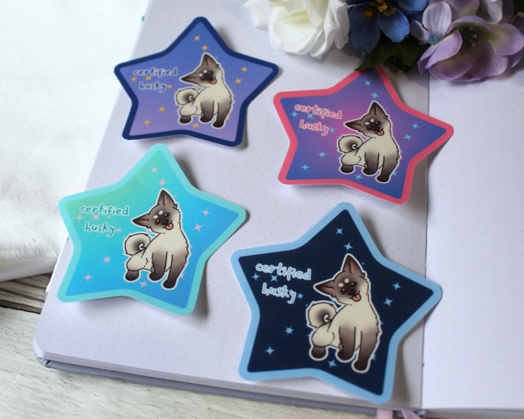 "Certified Husky" Sticker