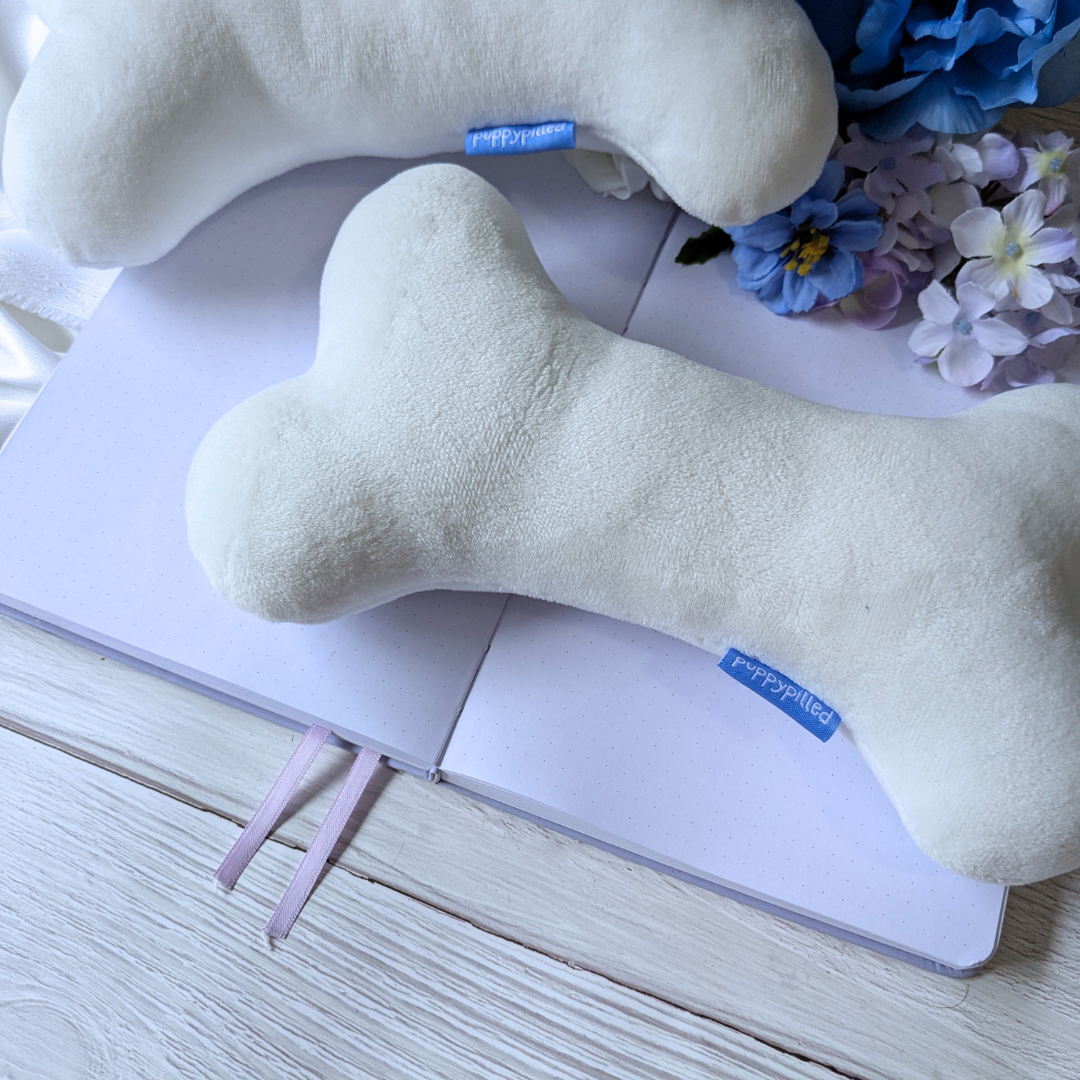 Doggie Bone Plushie! (with Squeakers)
