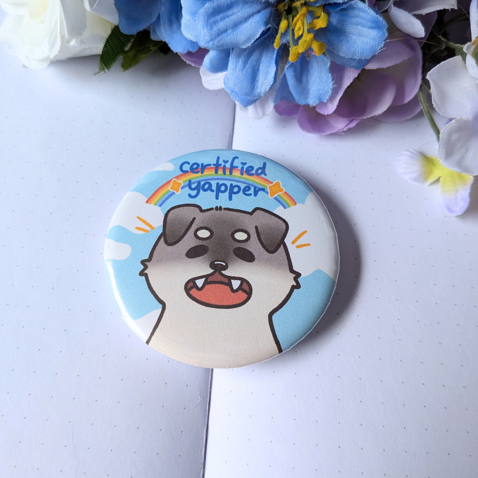Certified Yapper Button Pin