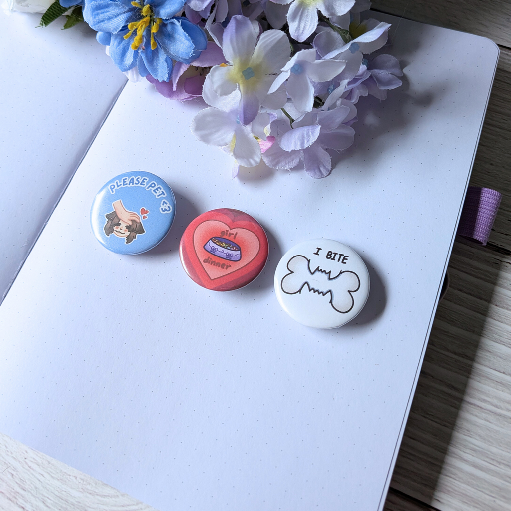 Puppygirl Mini Buttons
