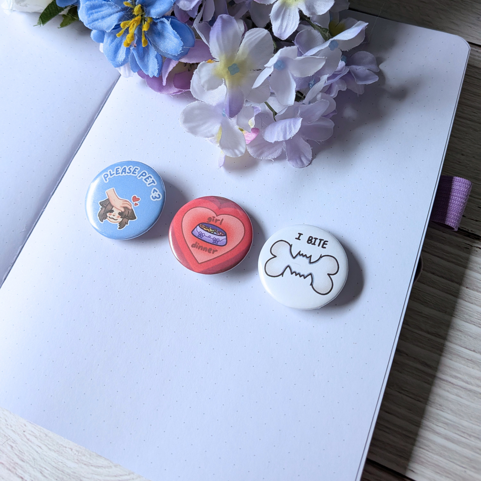 Puppygirl Mini Buttons