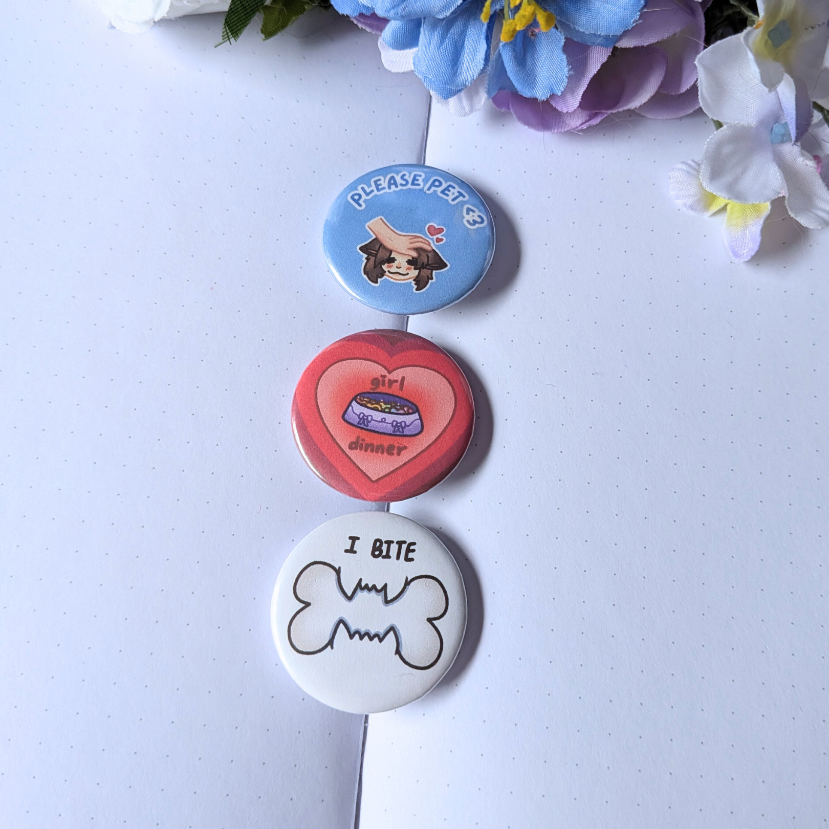 Puppygirl Mini Buttons