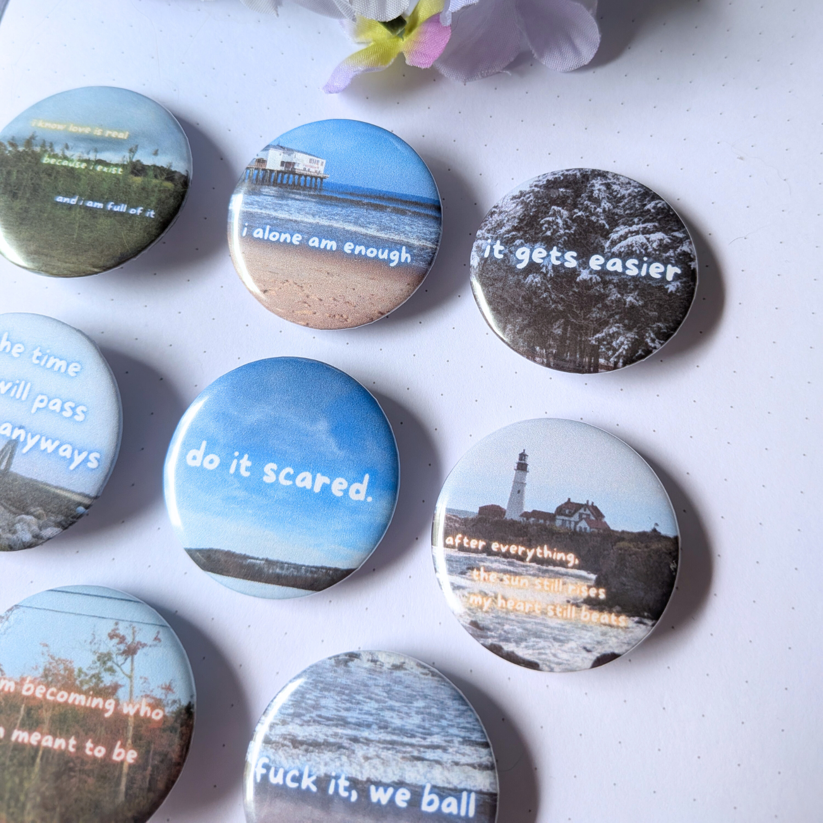 Hopecore Mini Buttons