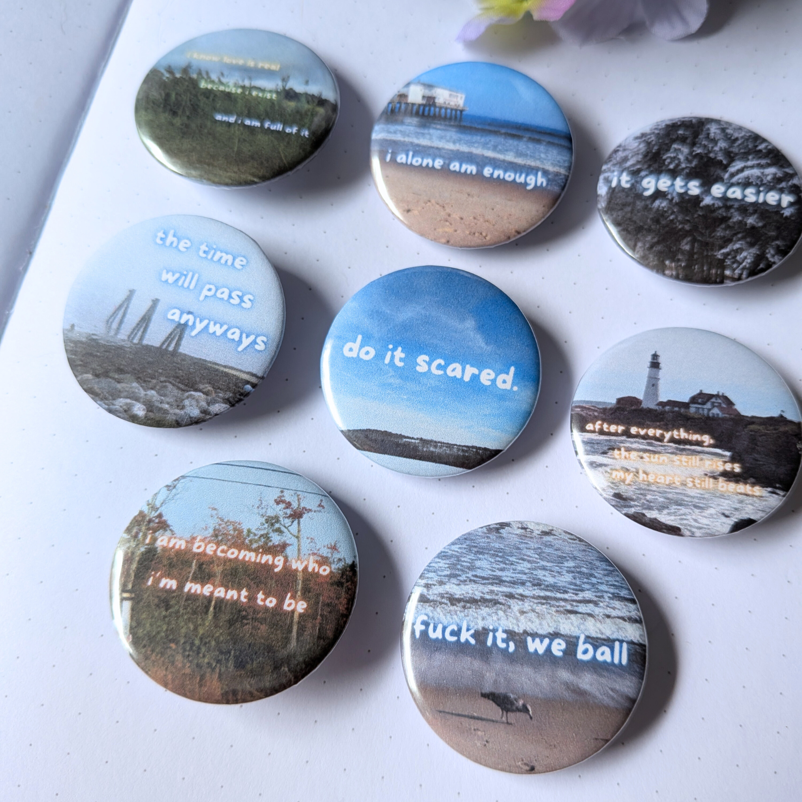 Hopecore Mini Buttons