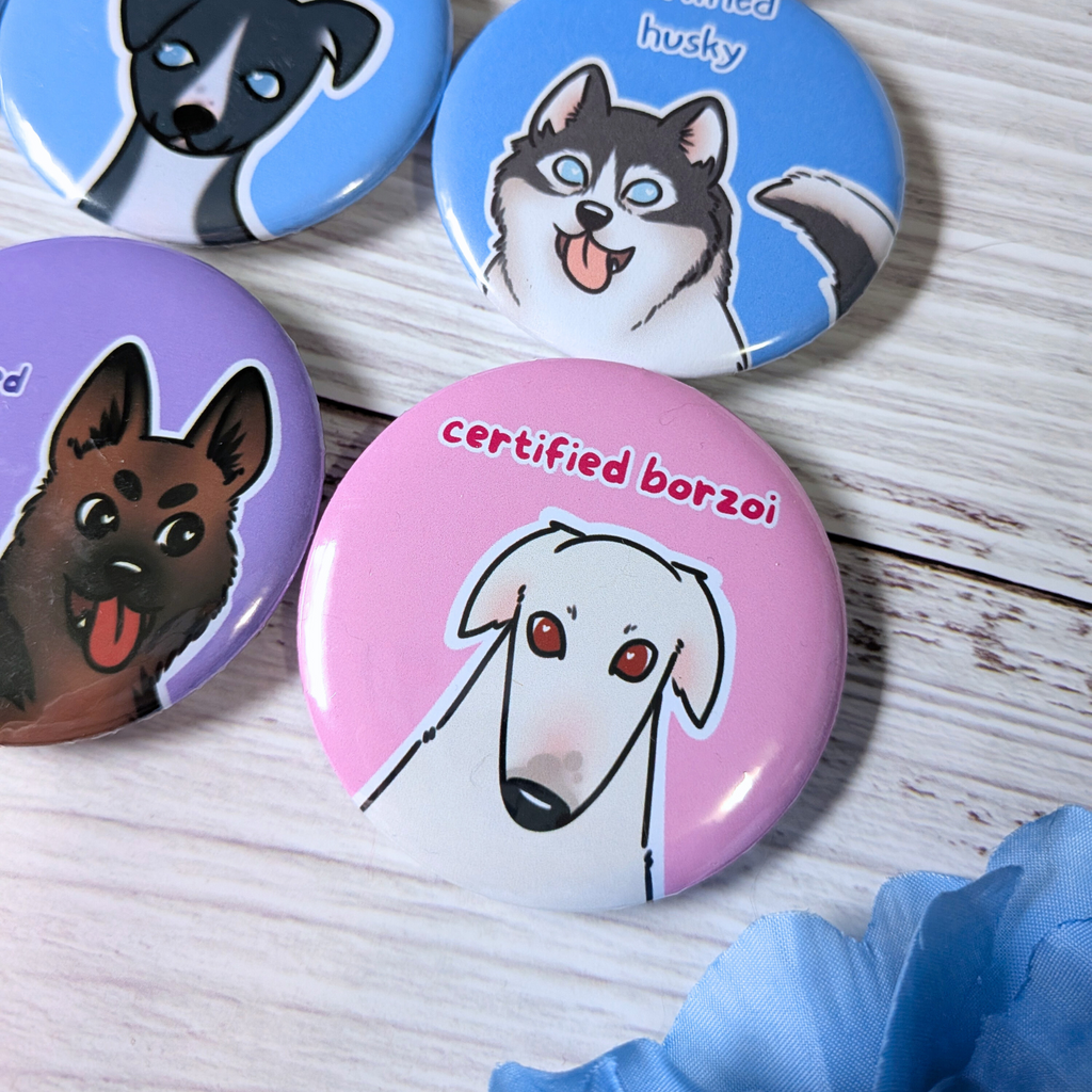 Dog Breed Button Pins