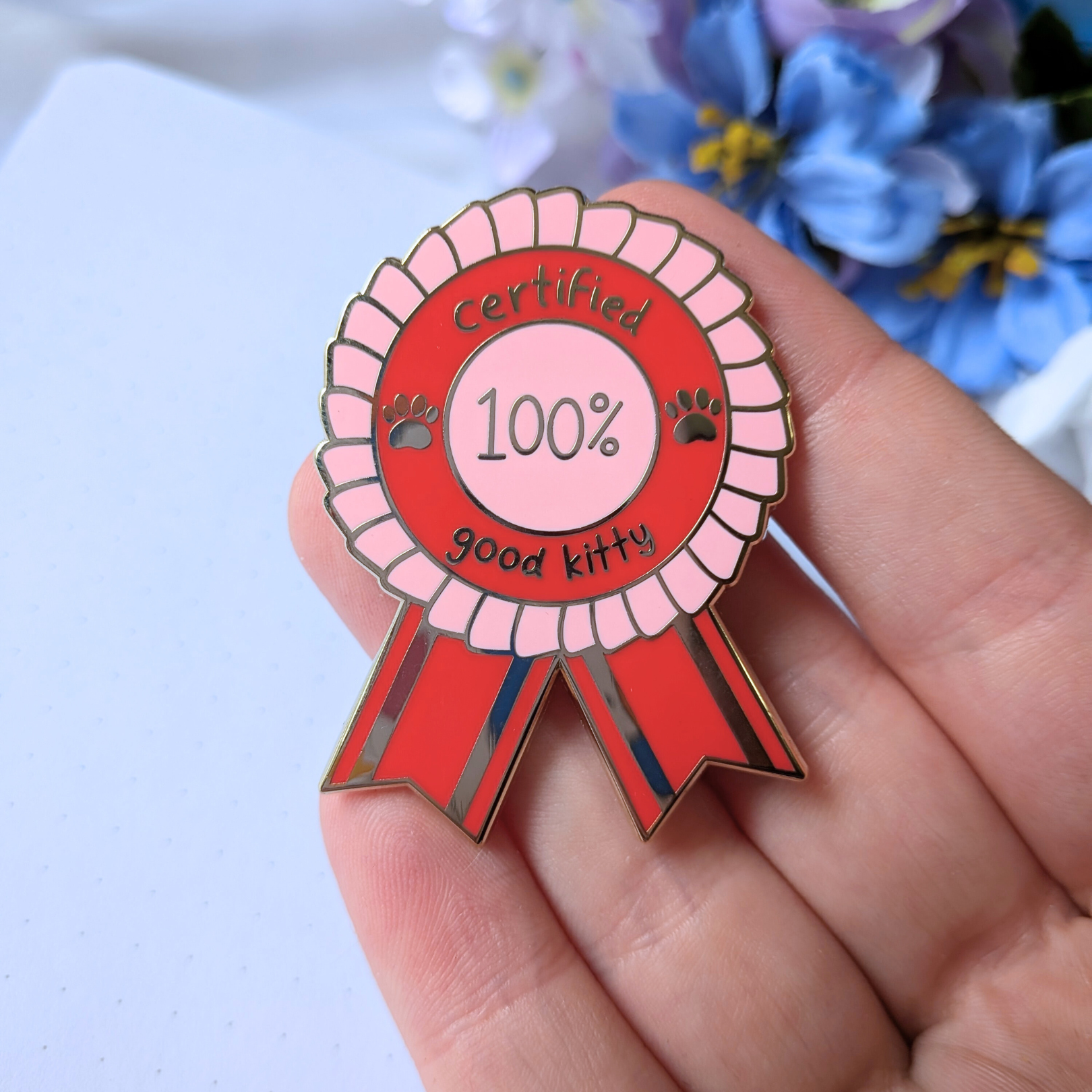 "Good Kitty" Enamel Pin