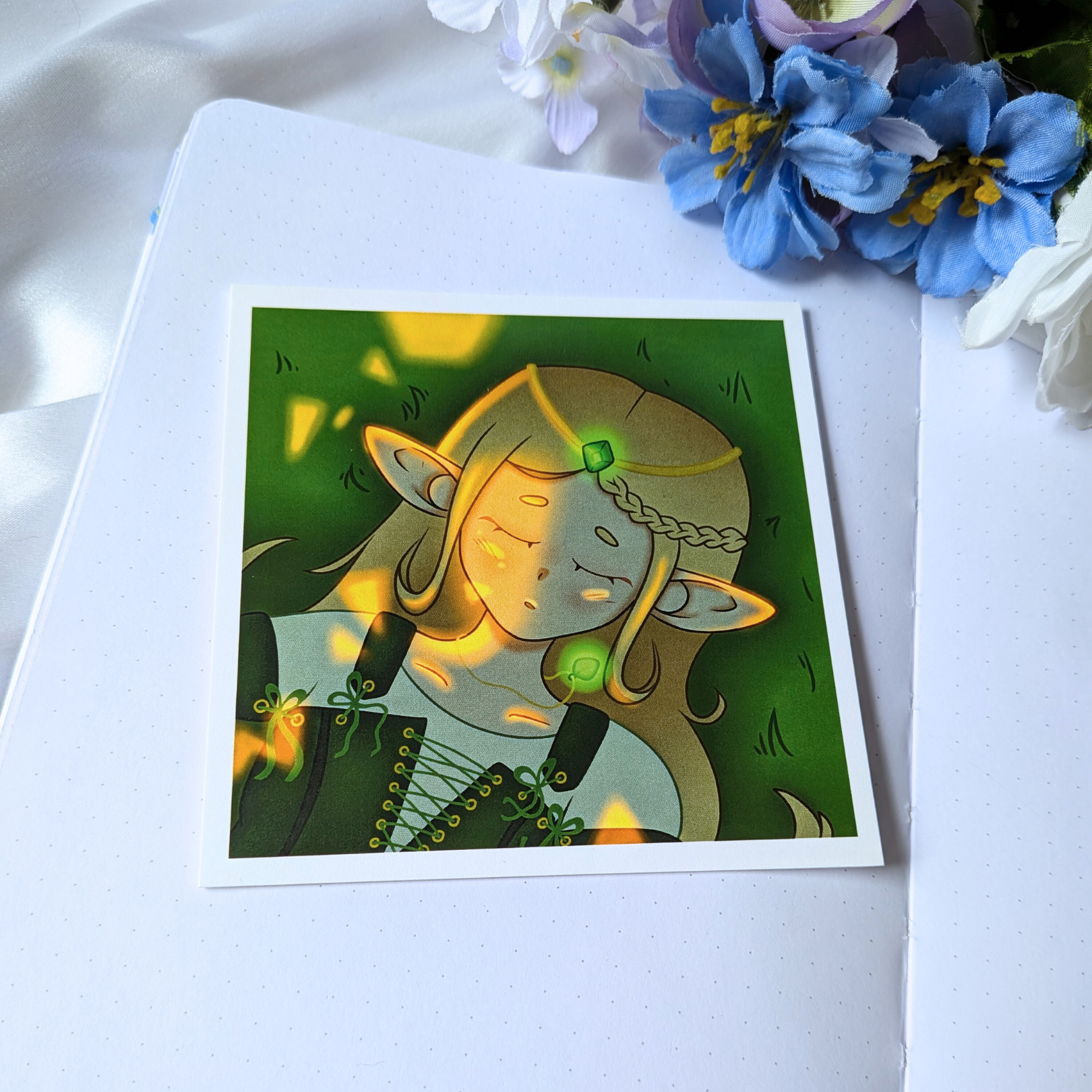 Sleeping Elf Art Print
