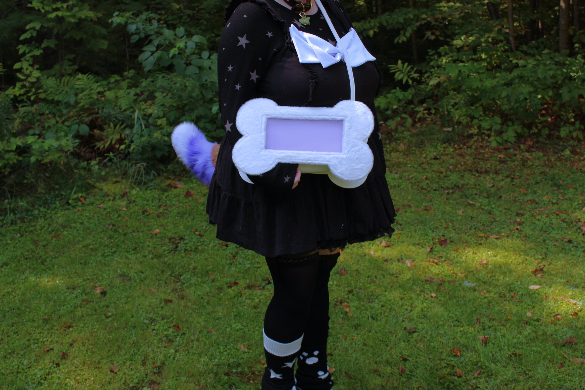 (White) Doggie Bone Ita Bag - B-GRADE LEFTOVERS