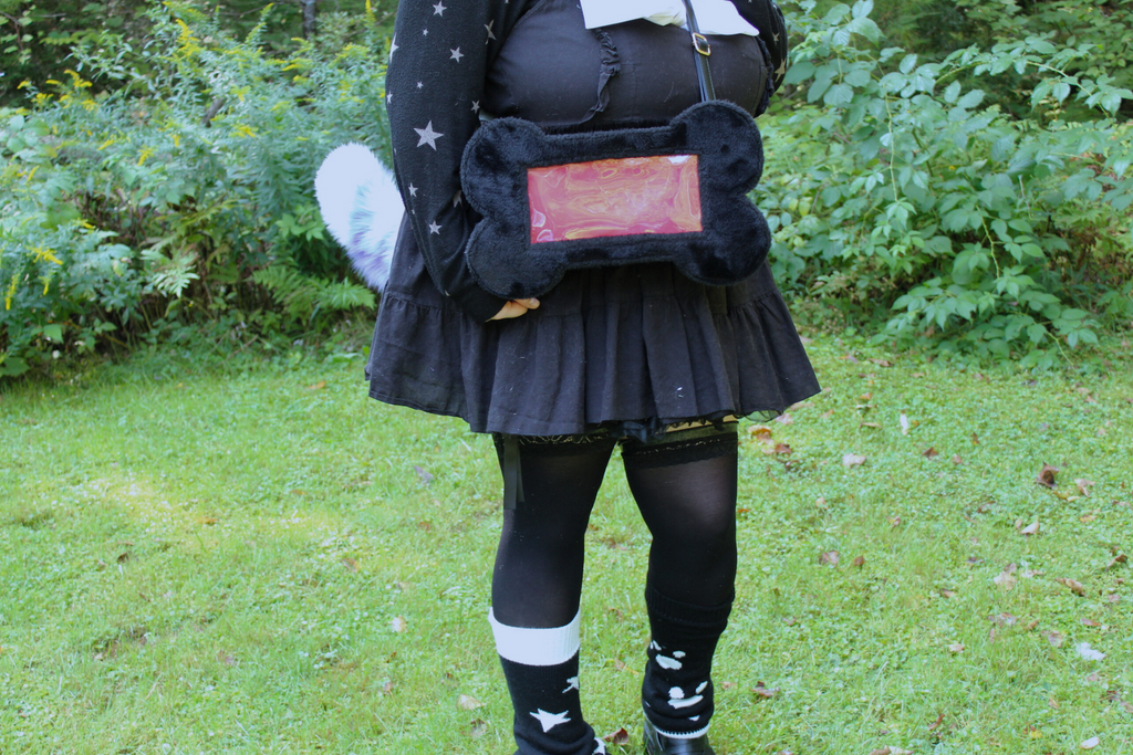 (Black) Doggie Bone Ita Bag - B-GRADE LEFTOVERS