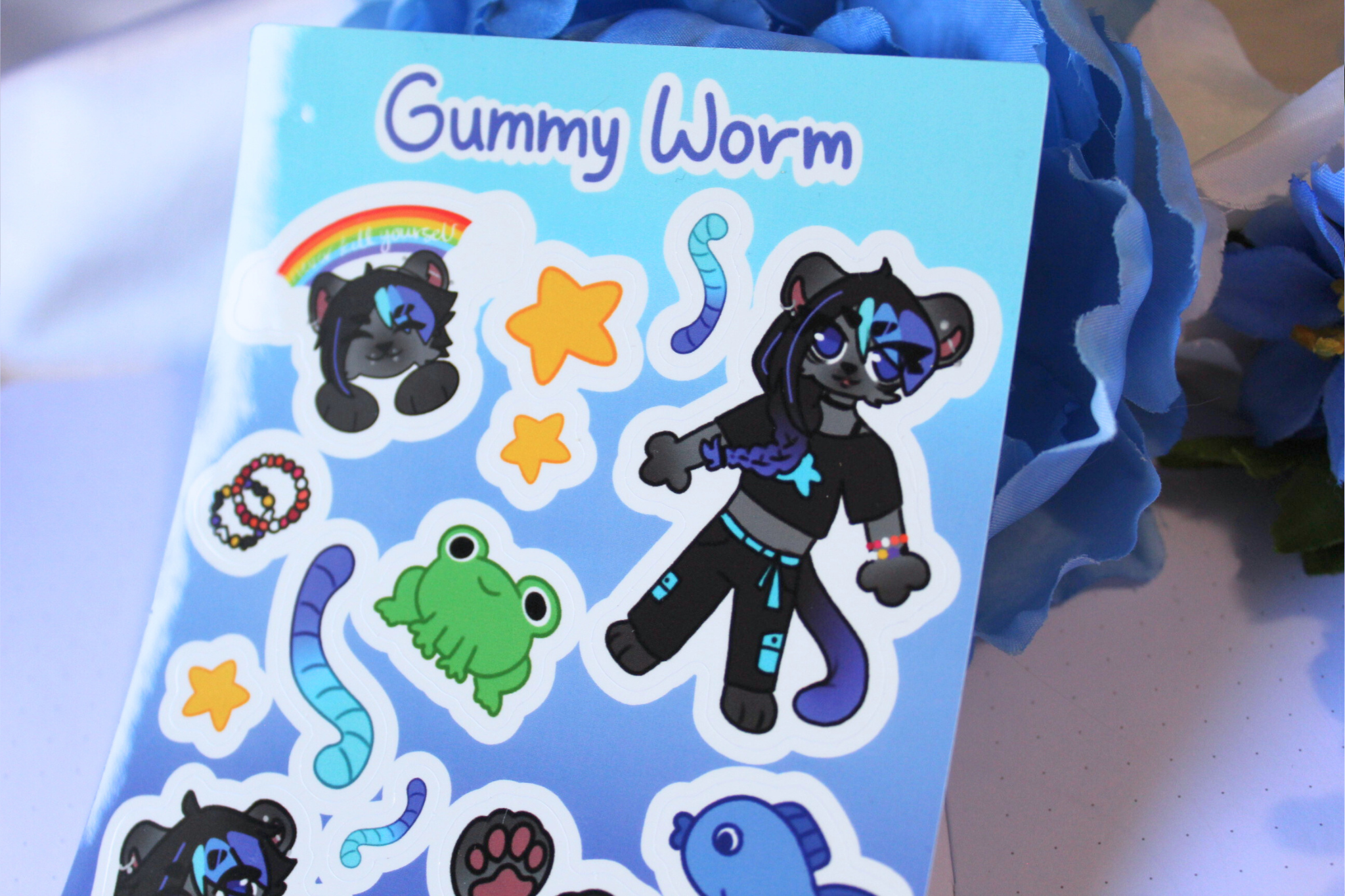 Gummy Worm Sticker Sheet