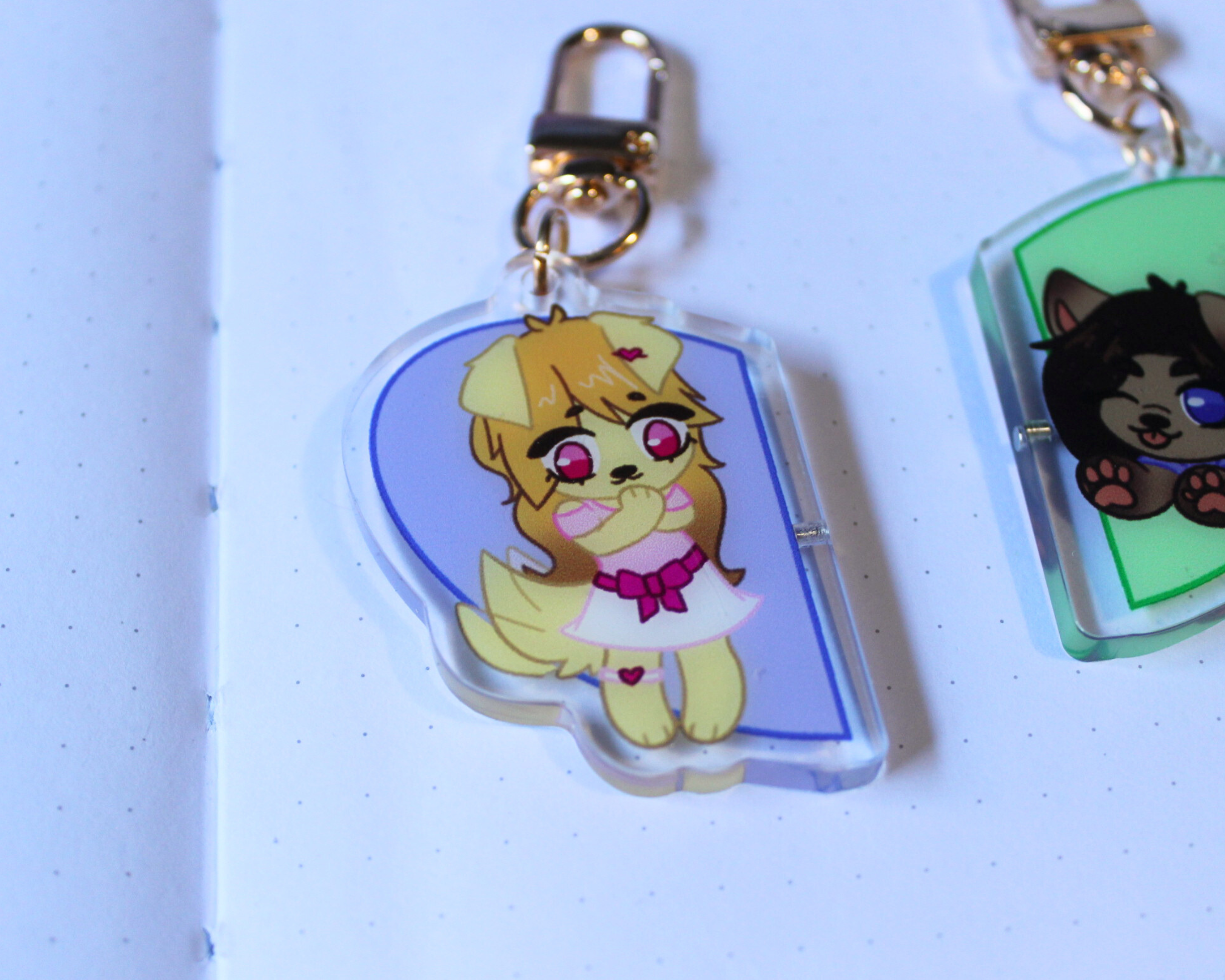 Puppy Magnetic Matching Keychains