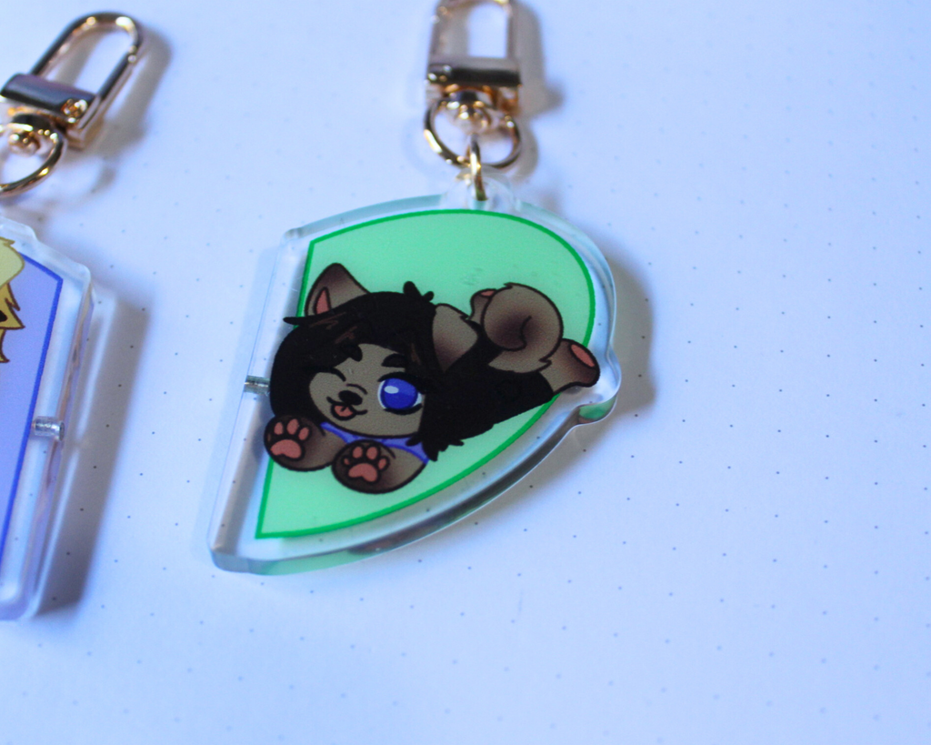 Puppy Magnetic Matching Keychains