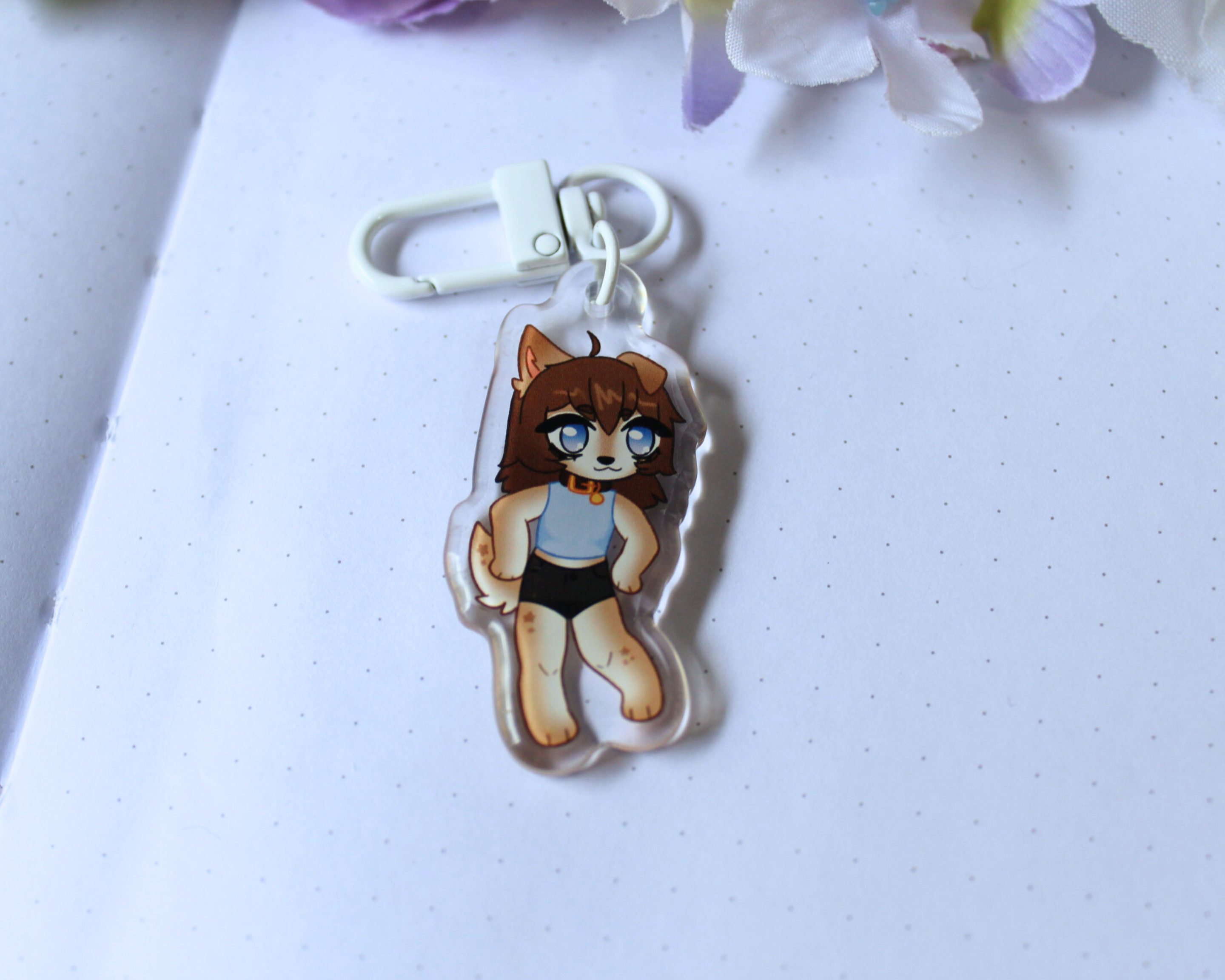 Puppygirl Acrylic Keychain