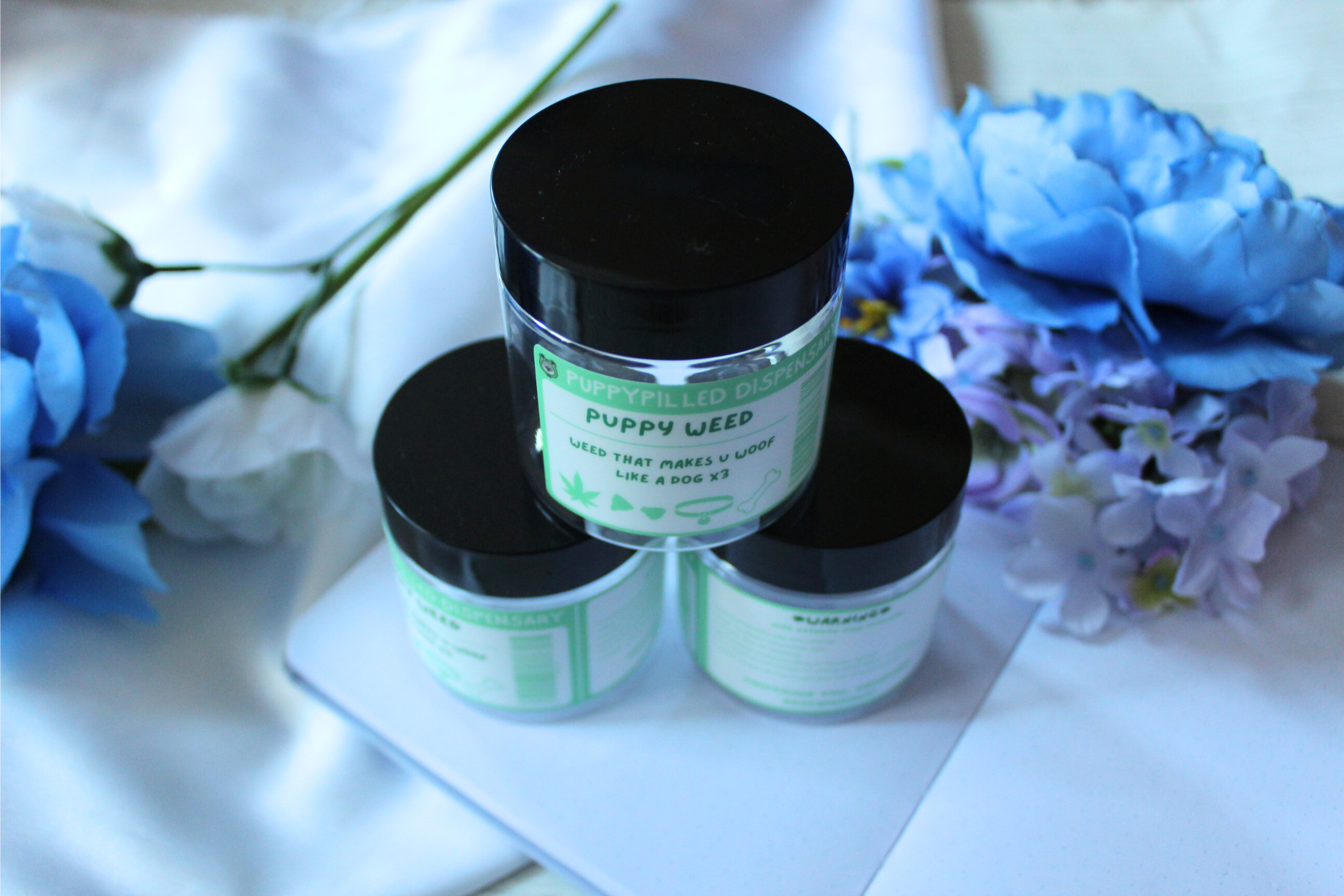 Puppy Weed Stash Jars