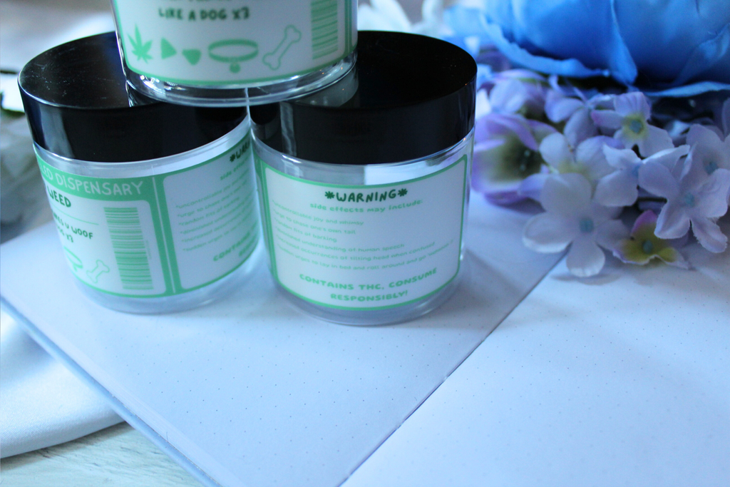 Puppy Weed Stash Jars