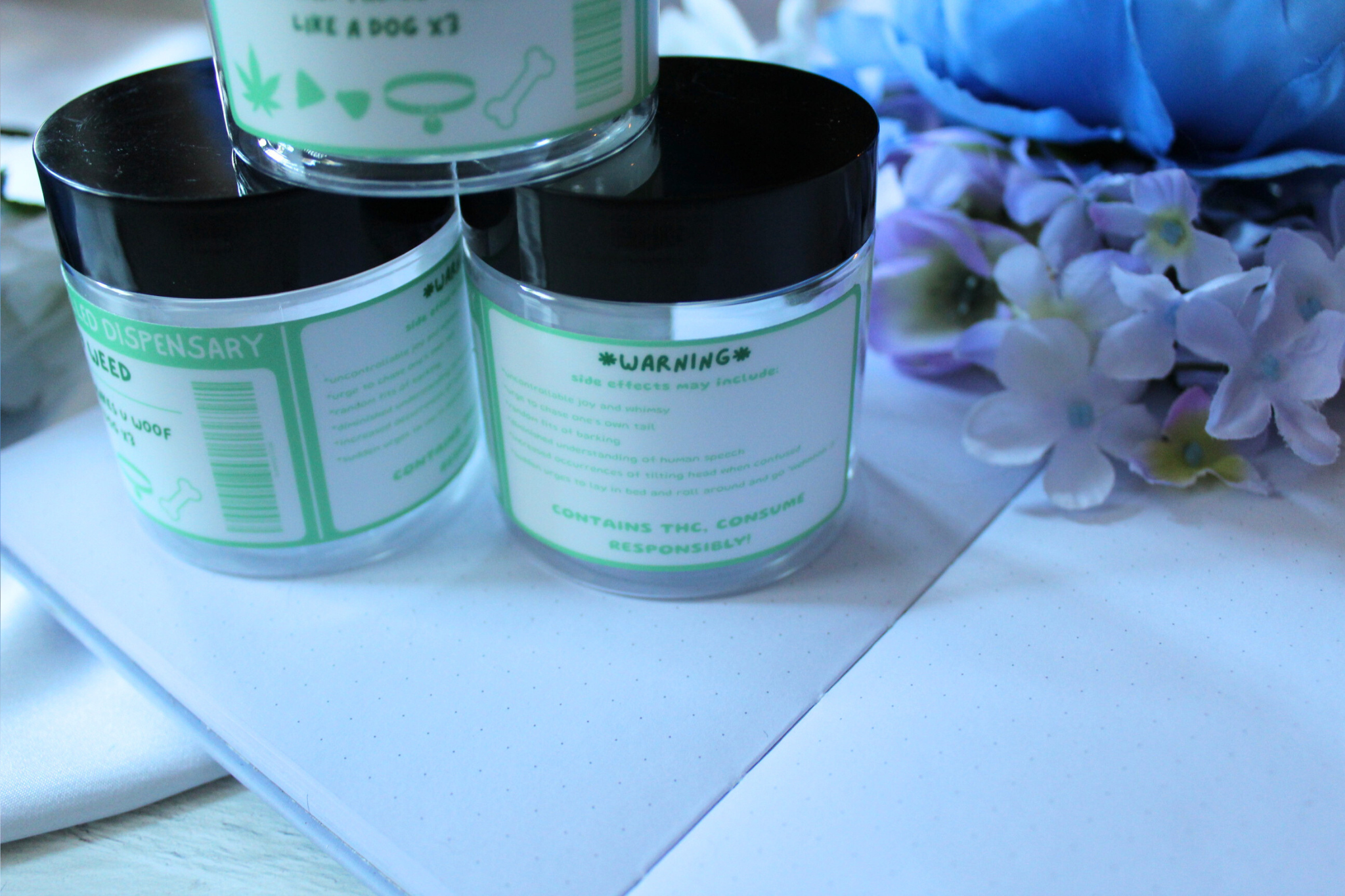 Puppy Weed Stash Jars