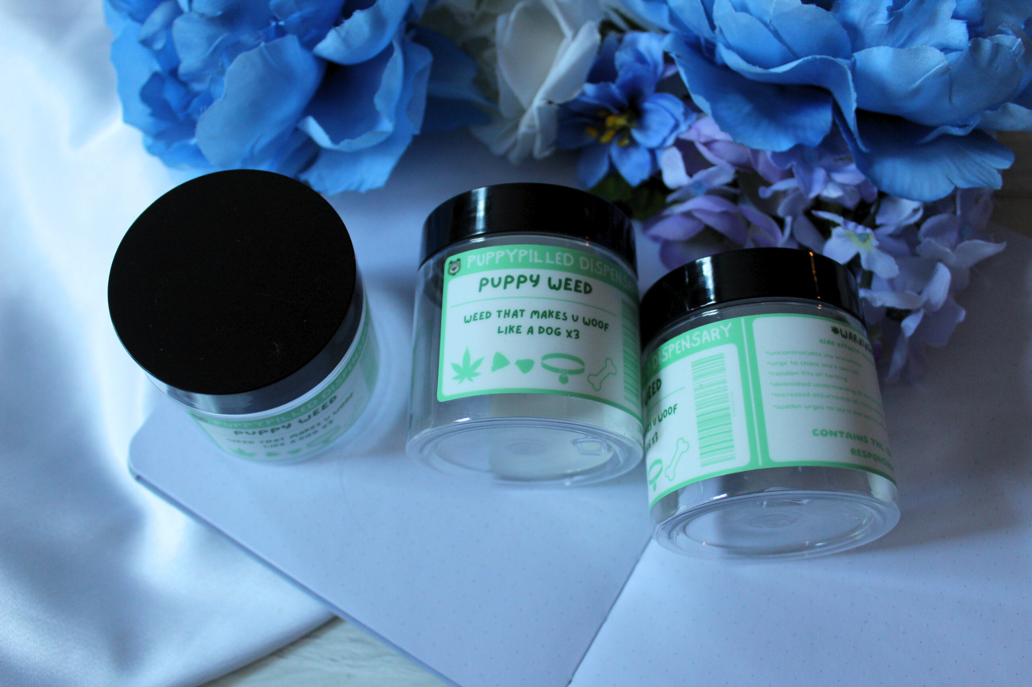 Puppy Weed Stash Jars