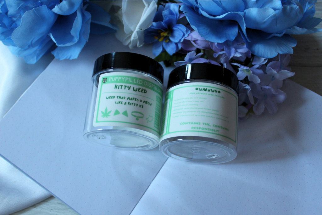 Kitty Weed/Catnip Stash Jars