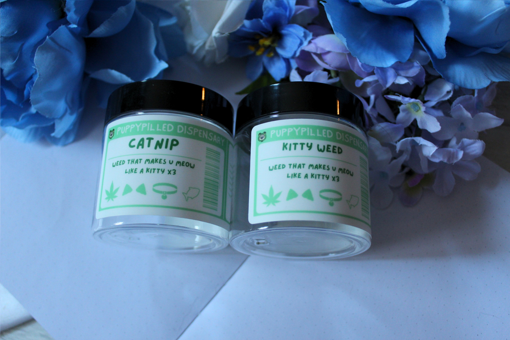 Kitty Weed/Catnip Stash Jars