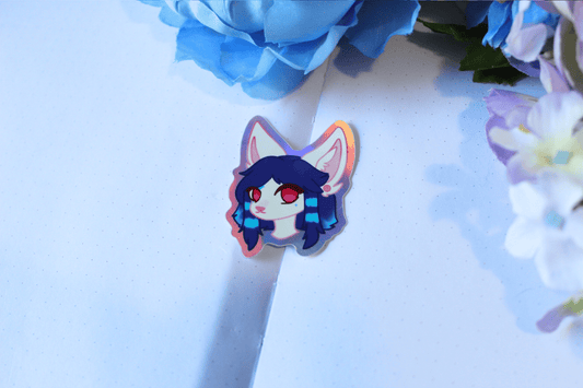 Alyx Holo Border Sticker - puppypilled