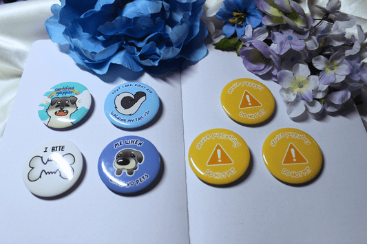Button Pins! (Assorted designs) - puppypilled