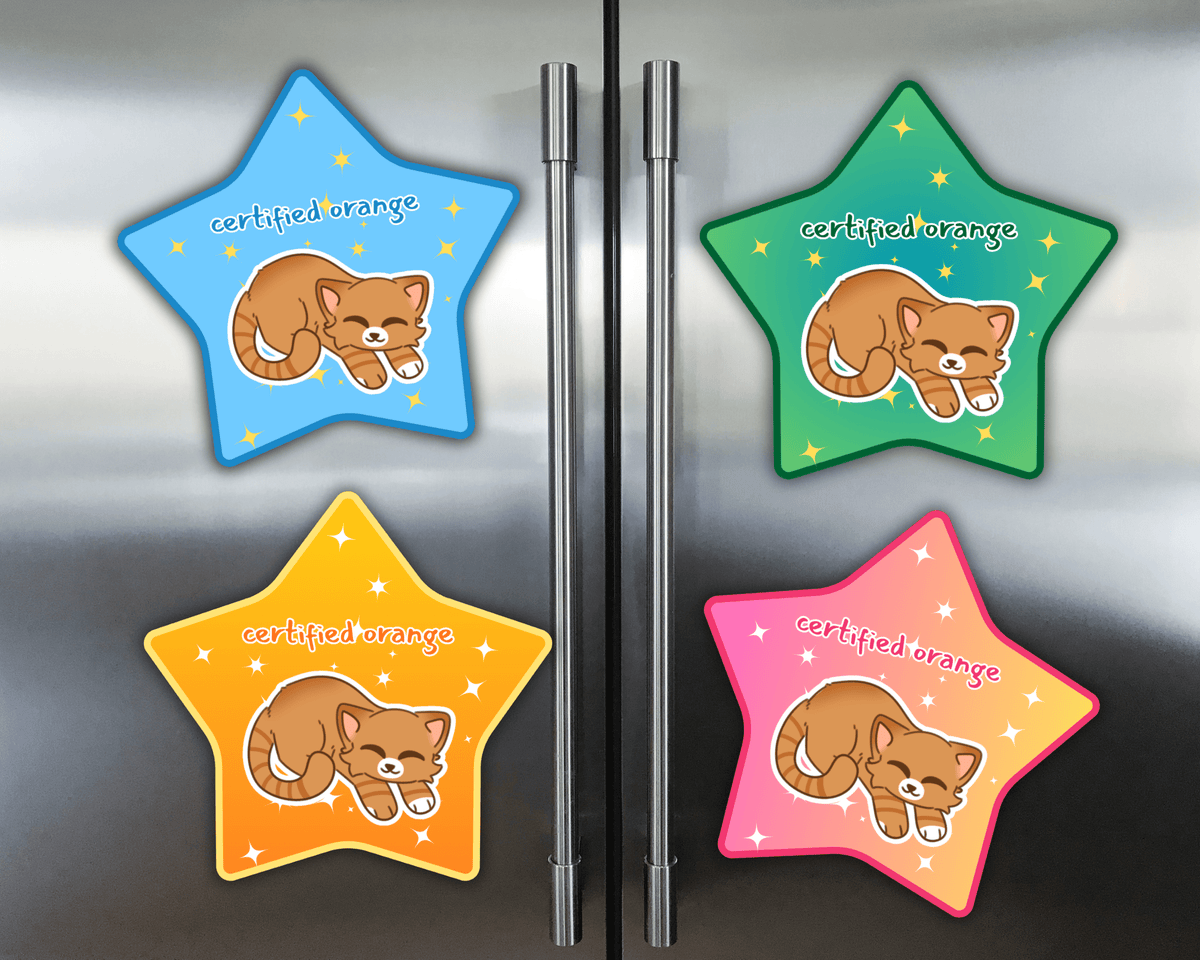 "Certified Orange" Star Magnet - puppypilled