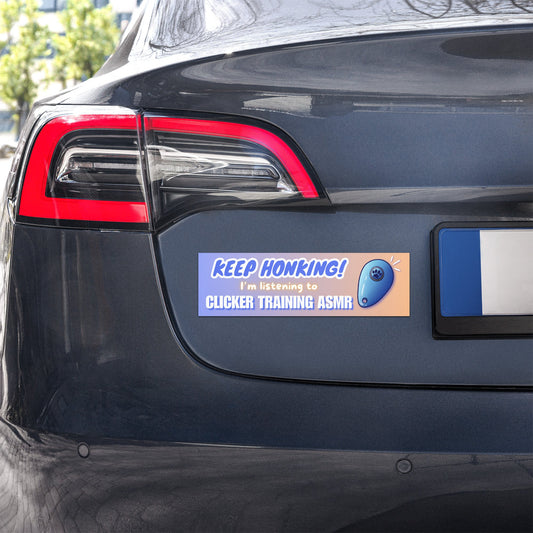 Clicker Training ASMR Car Magnet/Sticker - puppypilled