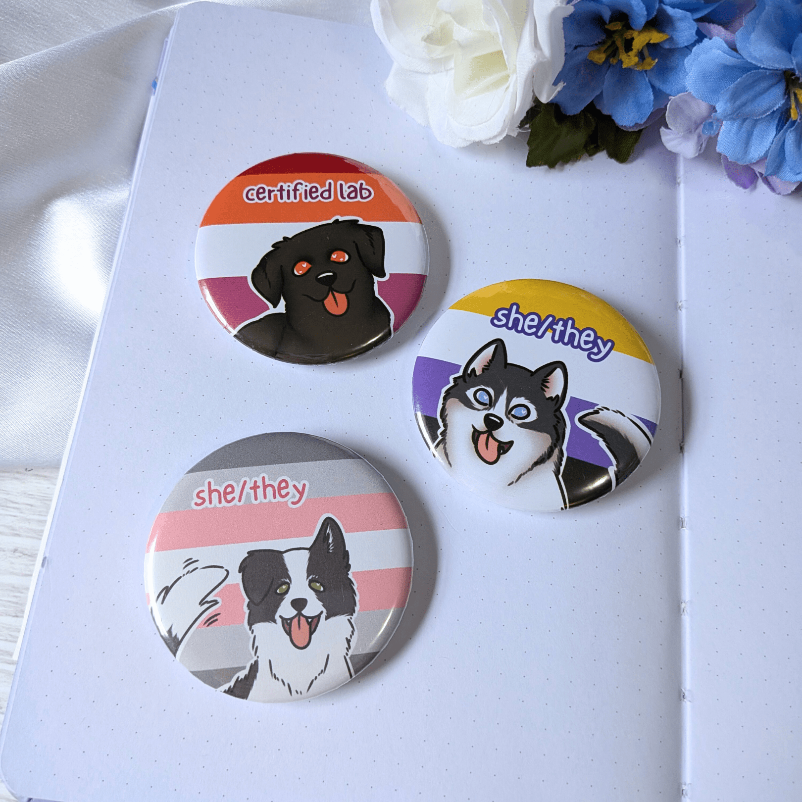 Customizable!! Dog Breed Pins - puppypilled