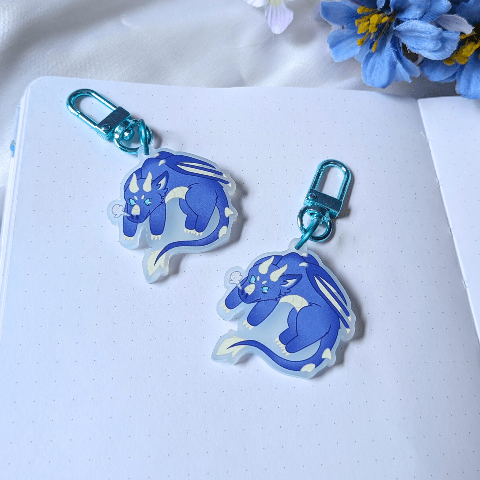 Dangly Dragon Acrylic Charm - puppypilled