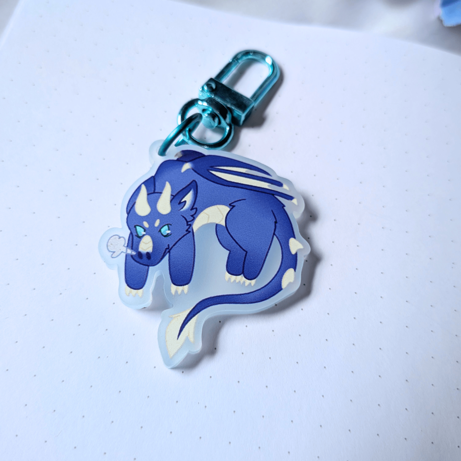 Dangly Dragon Acrylic Charm - puppypilled