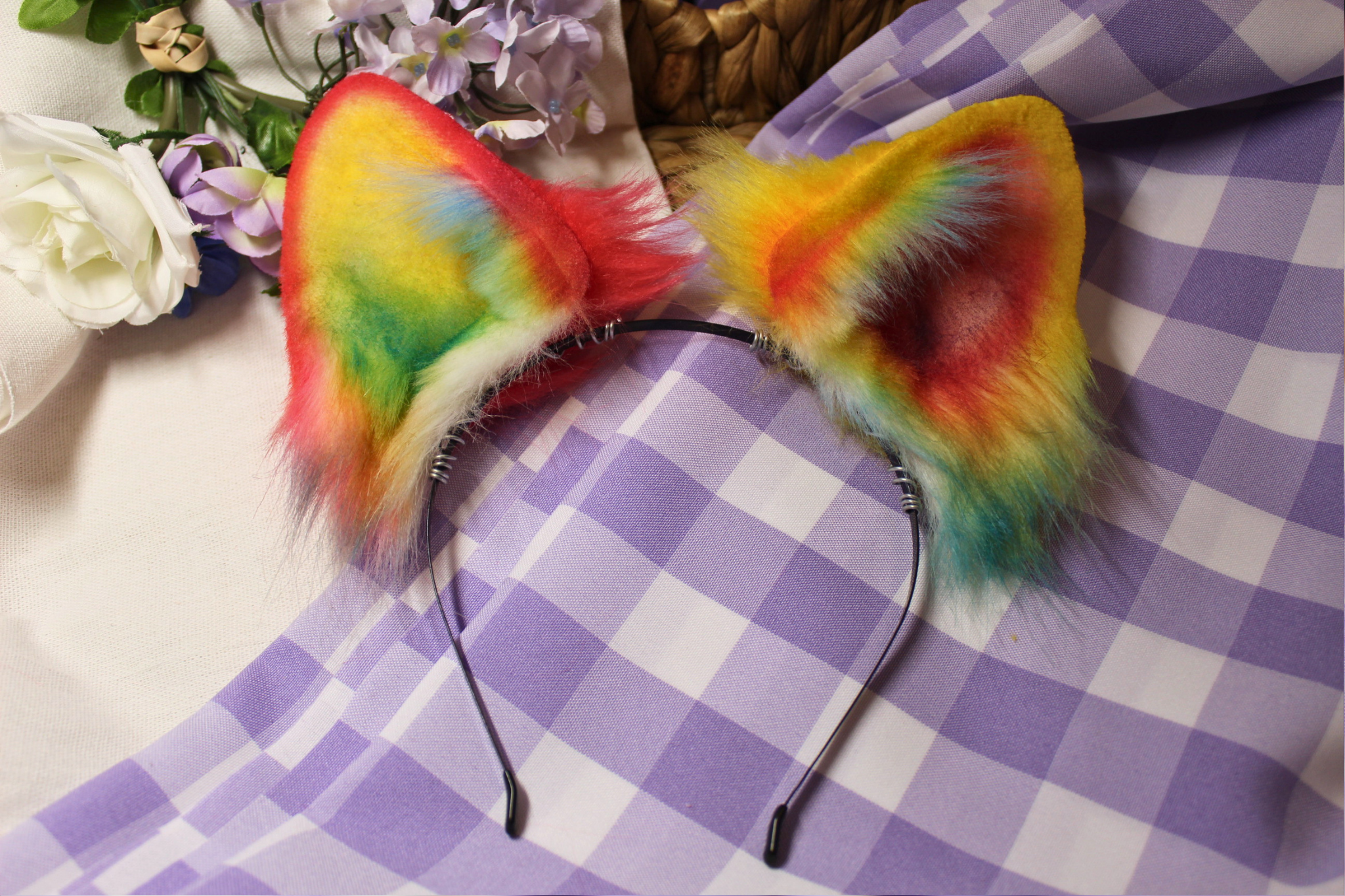 DISCOUNTED Kidcore Rainbow Puppy Ears (Set A) - puppypilled