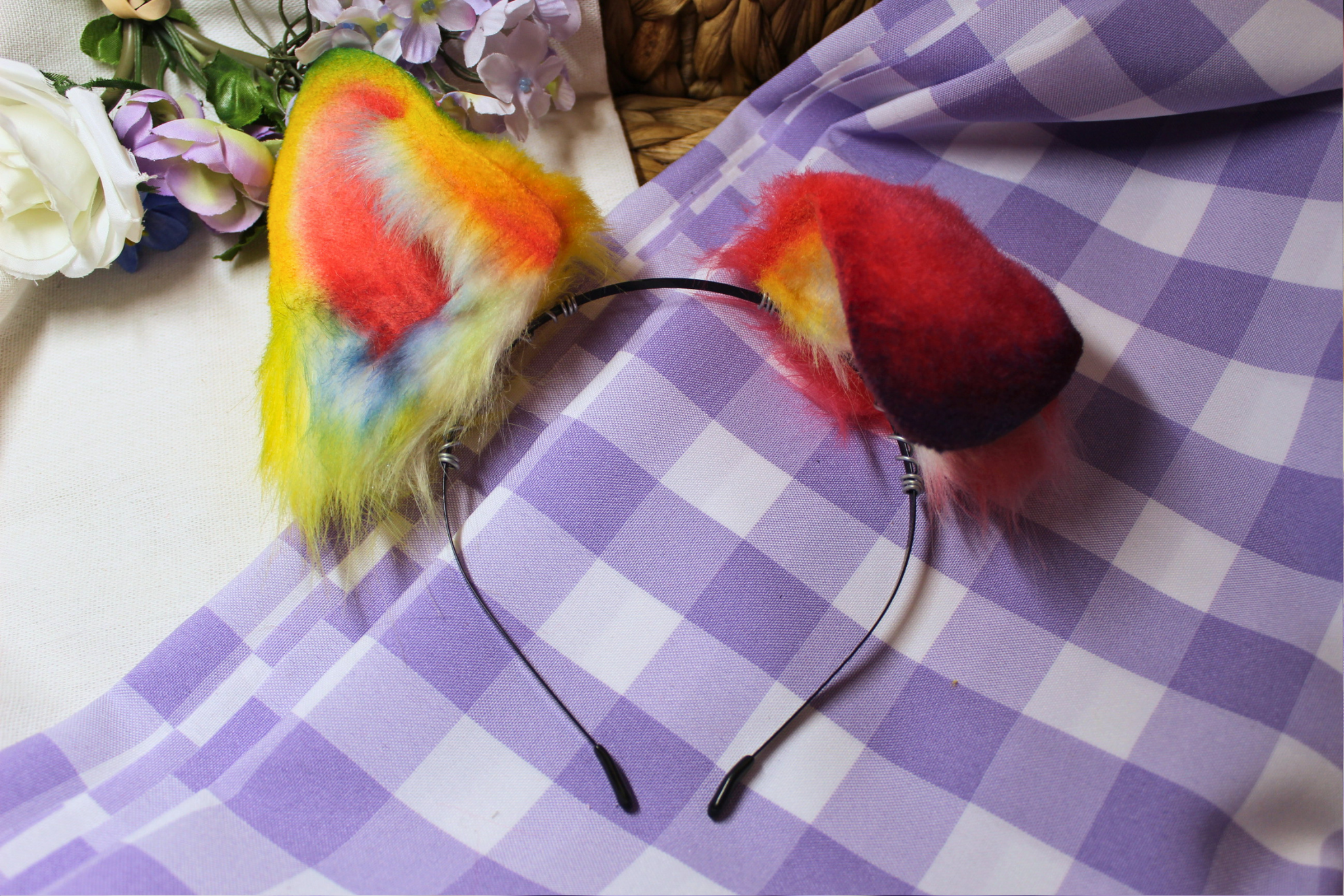 DISCOUNTED Kidcore Rainbow Puppy Ears (Set B) - puppypilled