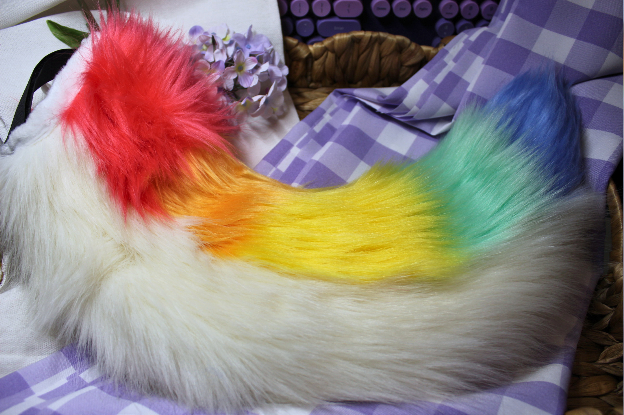 DISCOUNTED Kidcore Rainbow Tail Sleeve (Fits Large Bontail Core) - puppypilled