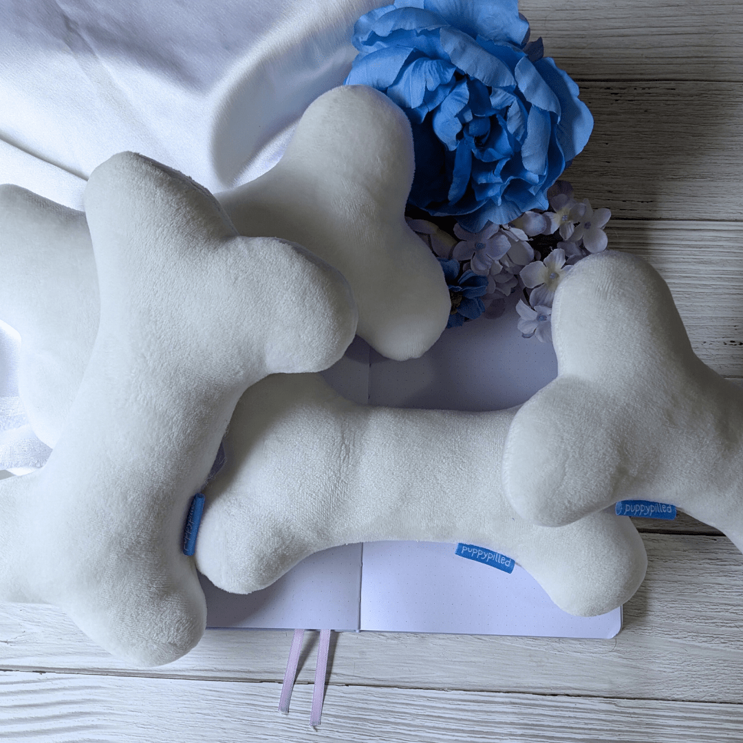 Doggie Bone Plushie! (with Squeakers) - puppypilled