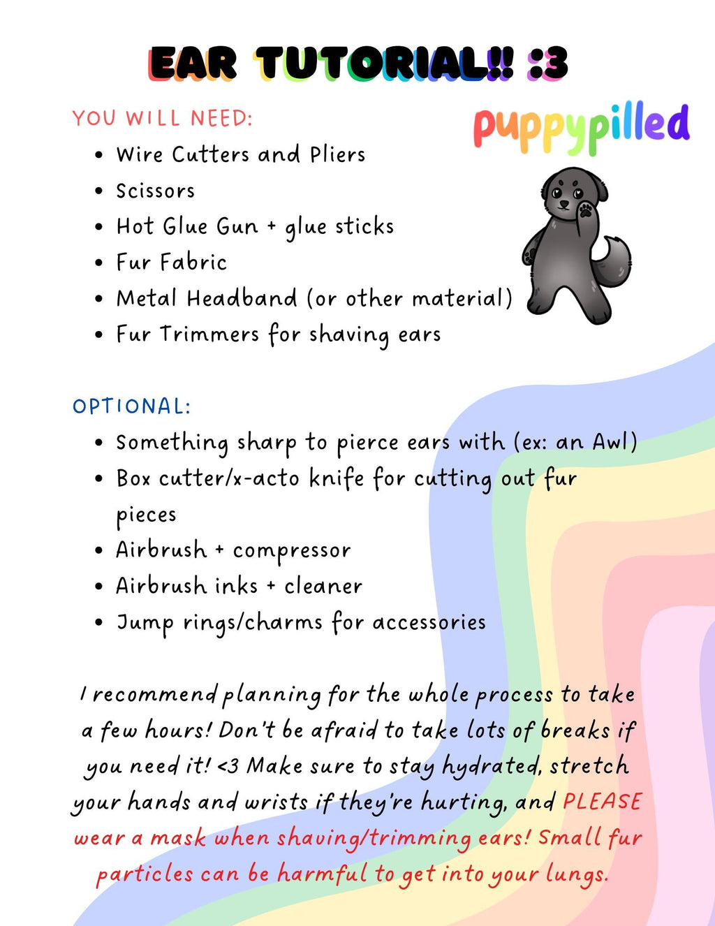 Faux Fur Cosplay Kemonomimi Ear Making Tutorial - puppypilled