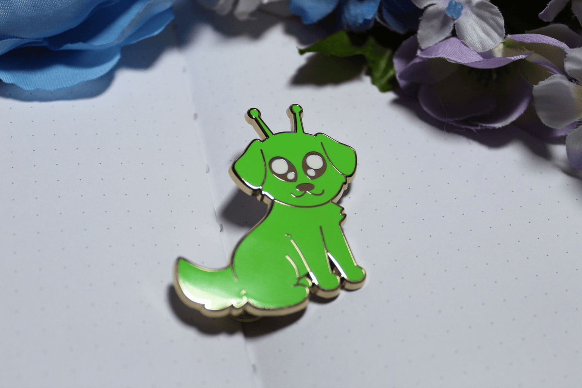Gleeby Puppy Enamel Pin - puppypilled