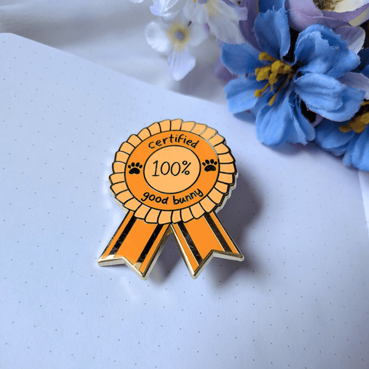 "Good Bunny" Enamel Pin - puppypilled