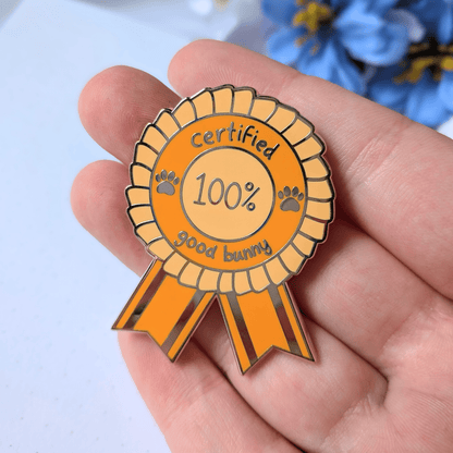 "Good Bunny" Enamel Pin - puppypilled