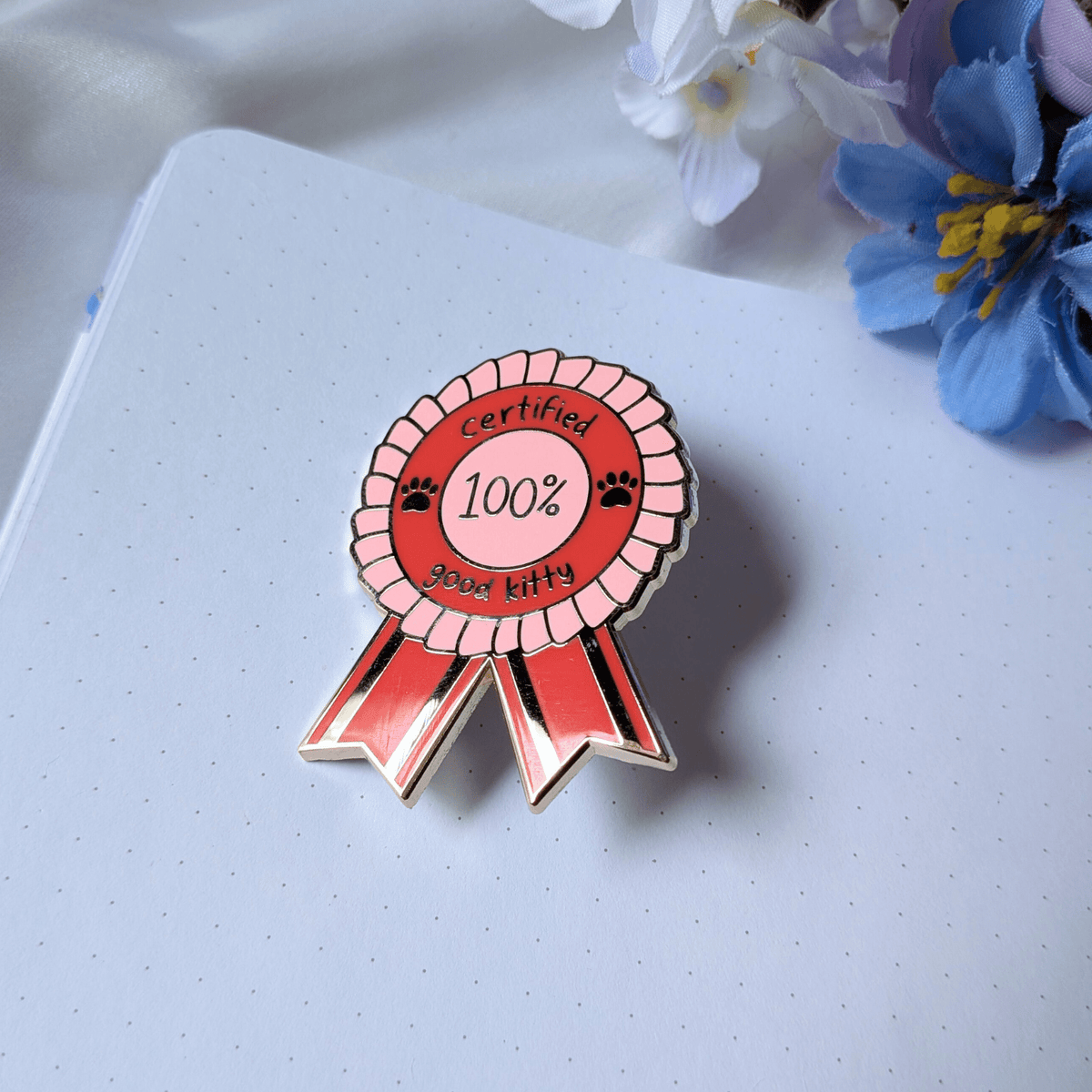 "Good Kitty" Enamel Pin - puppypilled
